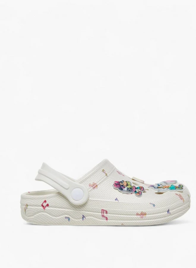 ديزني صنادل بناتي بطبعة ميني والأصدقاء بحزام خلفي